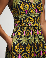 Goddess Maxi Bra Dress - PALMY PATTERNS NAVY | Soma near me