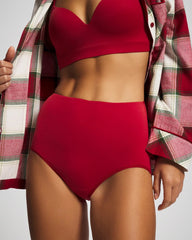 High-Waist Brief Panty - PAINT THE TOWN RED | Soma on sale