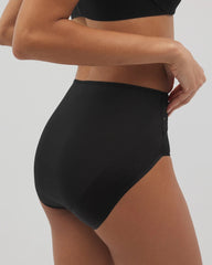 Vanishing Edge Microfiber Modern Brief Panty with Lace - BLACK | Soma outlet