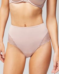High-Waist Brief Panty with Lace - ADOBE ROSE | Soma sale