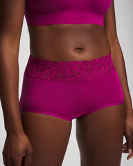Brief Panty with Super Soft Signature Lace - MAGENTA ORCHID | Soma outlet