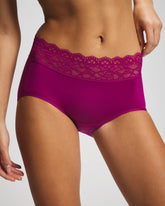 Brief Panty with Enchanting Lace - MAGENTA ORCHID | Soma discount