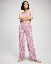 Printed Pajama Pant - FLORA SHIMMER LILAC | Soma for sale