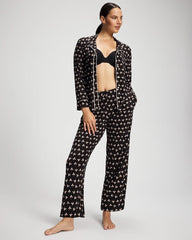 Ankle Pajama Pant - PEACEFUL PETALS BLACK | Soma on sale
