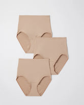 Tummy High-Waist Brief Panty 3 Pack - WARM AMBER MULTIPACK | Soma outlet