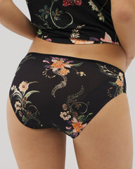 Edge Hipster Panty - PARADISE PLUMES D M BLACK | Soma outlet