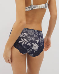 Embraceable Hipster Panty Crochet Lace - MEANDERING GARDEN M NAVY | Soma Online