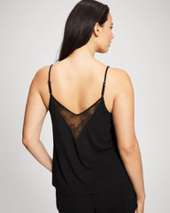 Lace Trim Cami - BLACK | Soma Online