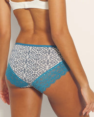 Hipster Panty with Enchanting Lace - TRANQUIL TILE MINI WS | Soma Online