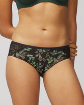 Hipster Panty with Enchanting Lace - OASIS FRONDS BLACK | Soma for sale