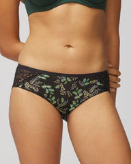Hipster Panty with Enchanting Lace - OASIS FRONDS BLACK | Soma for sale
