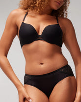Hipster Panty with Enchanting Lace - BLACK | Soma discount