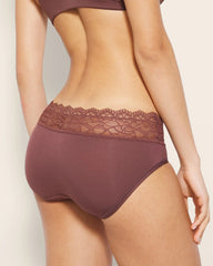 Hipster Panty with Enchanting Lace - MOCHA | Soma on sale