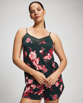 Mesh Trim Pajama Cami - COTTAGE FLORAL GREEN | Soma for sale