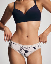 Cotton Hipster Panty with Lace Trim - NOUVEAU FLORA MINI CHAMP | Soma near me