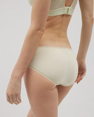 Cotton Hipster Panty with Lace Trim - ALOE WASH | Soma discount
