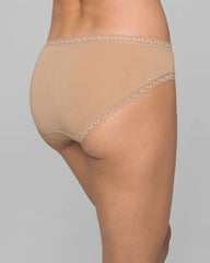Cotton Hipster Panty with Lace Trim - WARM AMBER | Soma discount