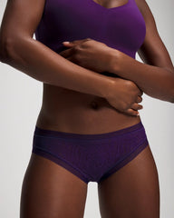 Soma Hipster Panty with Stretch Lace - MAJESTIC PURPLE | Soma Online