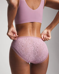 Soma Hipster Panty with Stretch Lace - LILAC WINE | Soma for sale