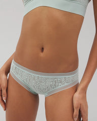Soma Hipster Panty with Stretch Lace - HARBOR GREEN | Soma Online