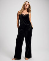Velvet Relaxed Pajama Pant - BLACK | Soma discount