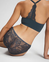 Lace Back Hipster Panty - PETROL | Soma outlet