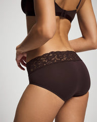 Embraceable Hipster Panty with Super Soft Signature Lace - CHOC PLUM W DTM FOIL | Soma for sale
