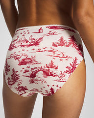 Edge High-Leg Panty with Lace - ENCHANTED TOILE CHAMPAGNE | Soma Online