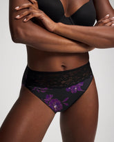 Edge High-Leg Panty with Lace - GILDED BLOOMS MAGENTA M | Soma near me