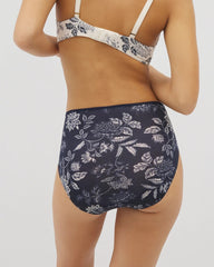Edge High-Leg Panty with Lace - MEANDERING GARDEN M NAVY | Soma for sale