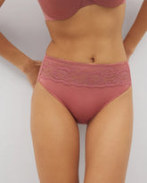 Edge High-Leg Panty with Lace - CLAY ROSE | Soma discount