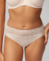 High-Leg Panty with Lace - PALE SAND | Soma on sale
