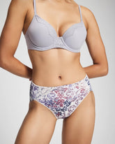 Tummy High-Leg Brief Panty with Lace - LACE HARMONY M LILAC | Soma near me