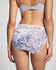Tummy High-Leg Brief Panty with Lace - LACE HARMONY M LILAC | Soma near me