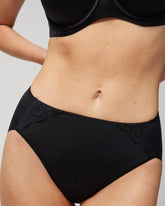 High-Leg Brief Panty with Lace - BLACK | Soma near me