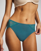 High-Leg Panty with Enchanting Lace - CERULEAN TEAL | Soma on sale