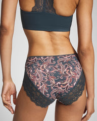High-Leg Panty with Enchanting Lace - IMPERIAL PAISLEY M PET | Soma Online