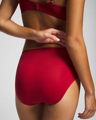 High-Leg Brief Panty with Sensuous Lace - RED VELVET TONAL W/ LUREX | Soma discount