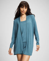 Lightweight Rib Knit Long Sleeve Wrap - TAPESTRY | Soma discount