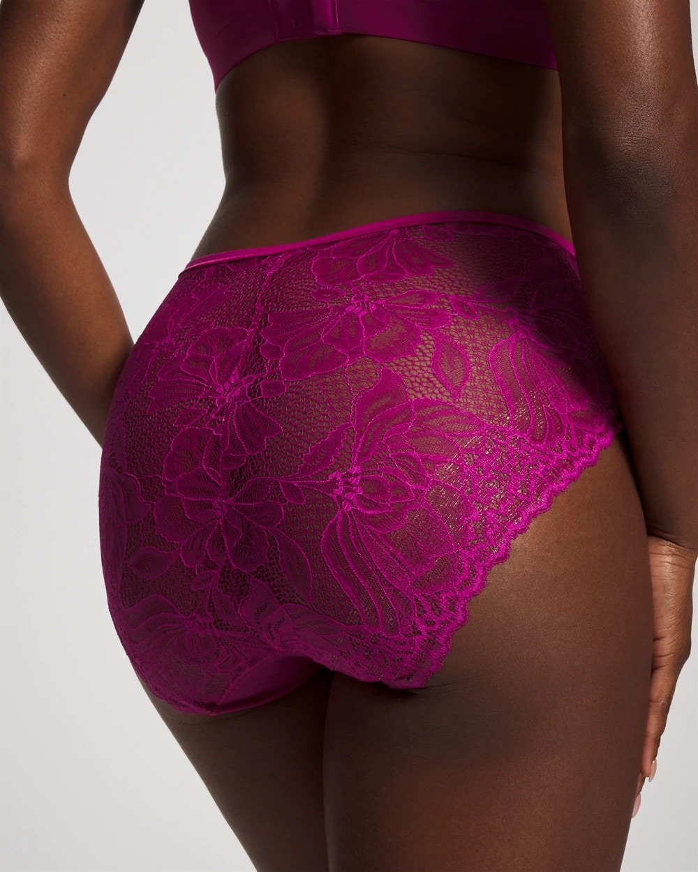 Lace Back High-Leg Panty - MAGENTA ORCHID | Soma outlet