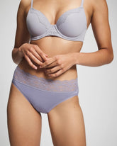 High-Leg Panty with Enchanting Lace - LAVENDER CLOUD | Soma Online