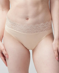 High-Leg Panty with Enchanting Lace - PALE SAND | Soma near me