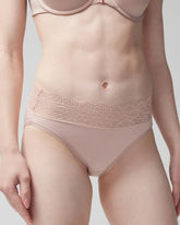 High-Leg Panty with Enchanting Lace - ADOBE ROSE | Soma on sale
