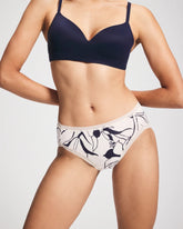Cotton High-Leg Brief Panty with Lace Trim - NOUVEAU FLORA MINI CHAMP | Soma outlet