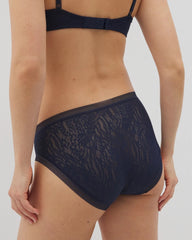 Soma High-Leg Panty with Stretch Lace - NIGHTFALL NAVY | Soma Online
