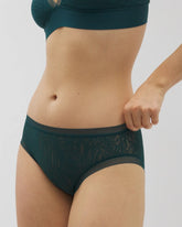 Soma High-Leg Panty with Stretch Lace - DARK SEA | Soma outlet
