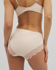 Embraceable High-Leg Panty with Crochet Lace - PALE SAND | Soma near me