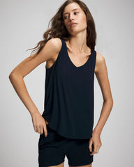 V-Neck Pajama Tank - NIGHTFALL NAVY | Soma discount