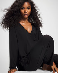 Long Sleeve Pajama Tee - BLACK | Soma discount