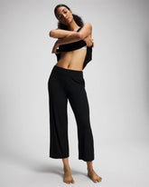 Cropped Pajama Pants - BLACK | Soma outlet